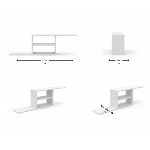 رف تلفزيون حائط / رف ديكور مودرن – لوما 120 سم