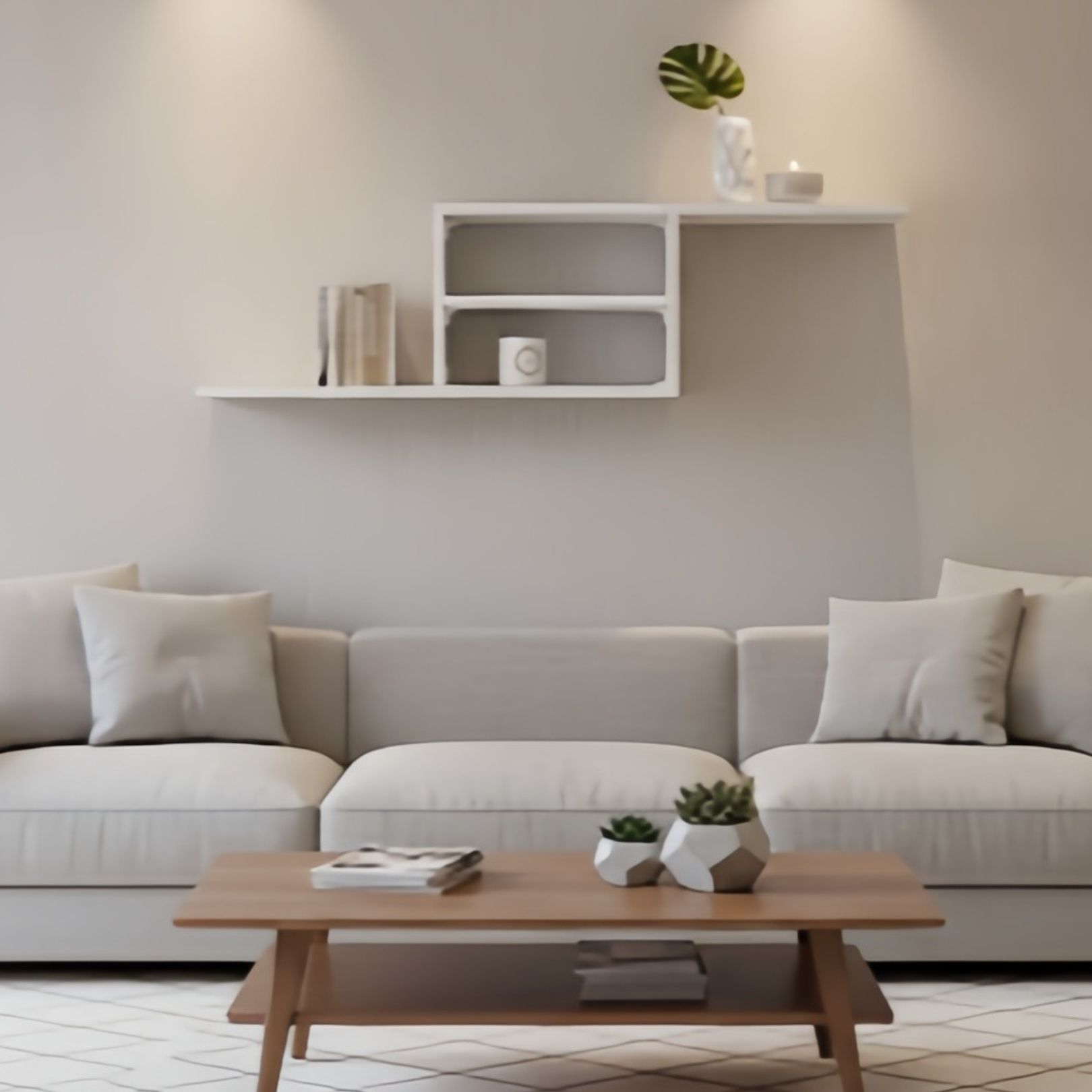 رف تلفزيون حائط / رف ديكور مودرن – لوما 120 سم