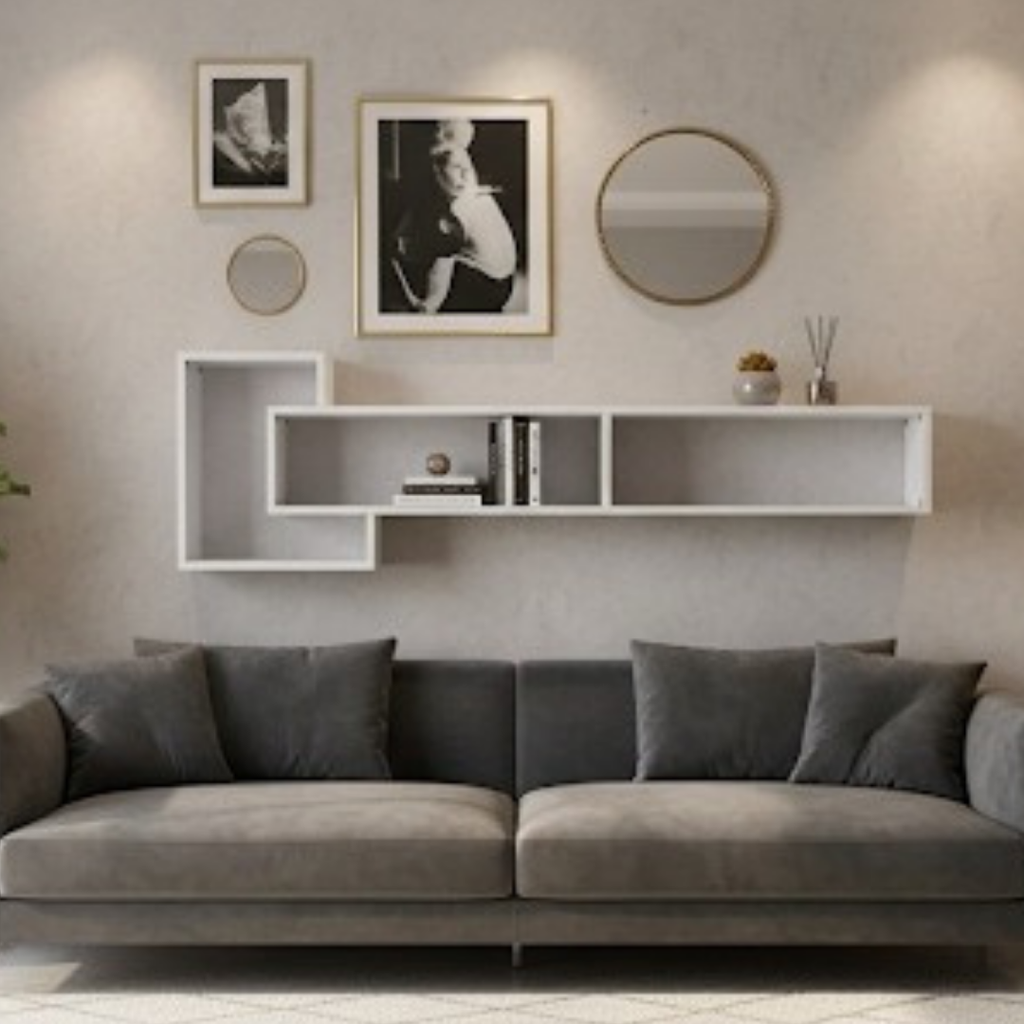 رف تلفزيون حائط / رف ديكور مودرن – لوما 160 سم