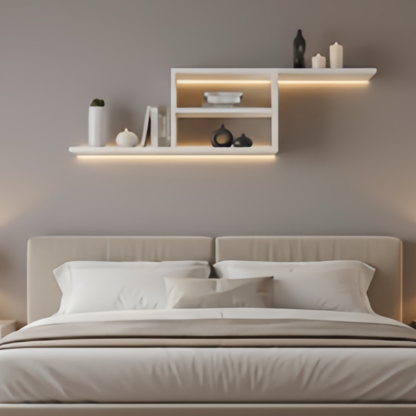 رف تلفزيون حائط / رف ديكور مودرن – لوما 120 سم